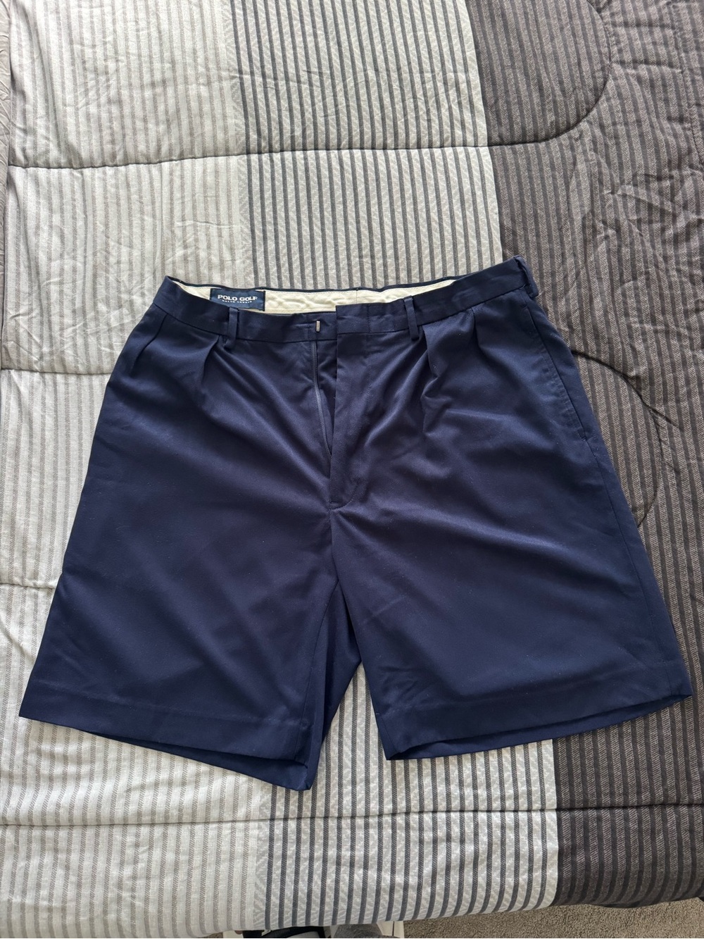 Polo Ralph Lauren Navy Flat-Front Men’s Shorts